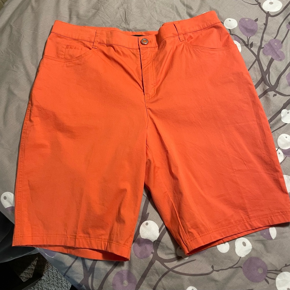 Tribal shorts. Comfortable and cool. Orange SZ 14